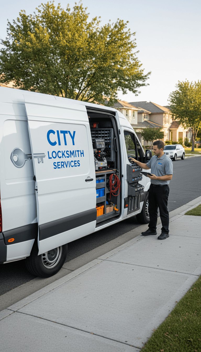 Véhicule de service Serrurier Actu service plus